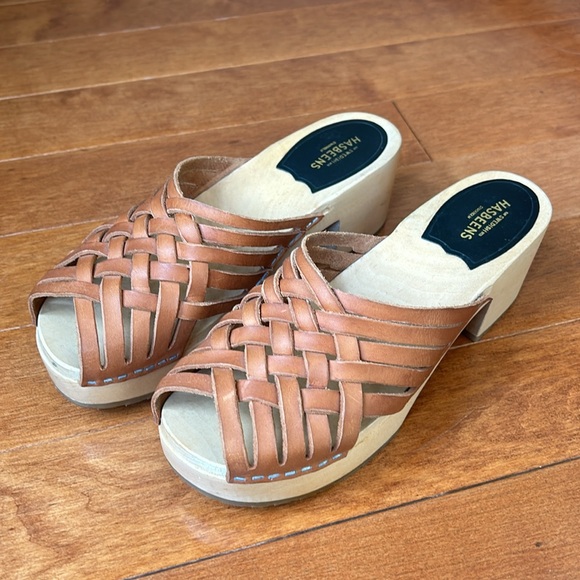 Swedish Hasbeens Monika Braided Platform Clog Size Euro 40 - Picture 2 of 11